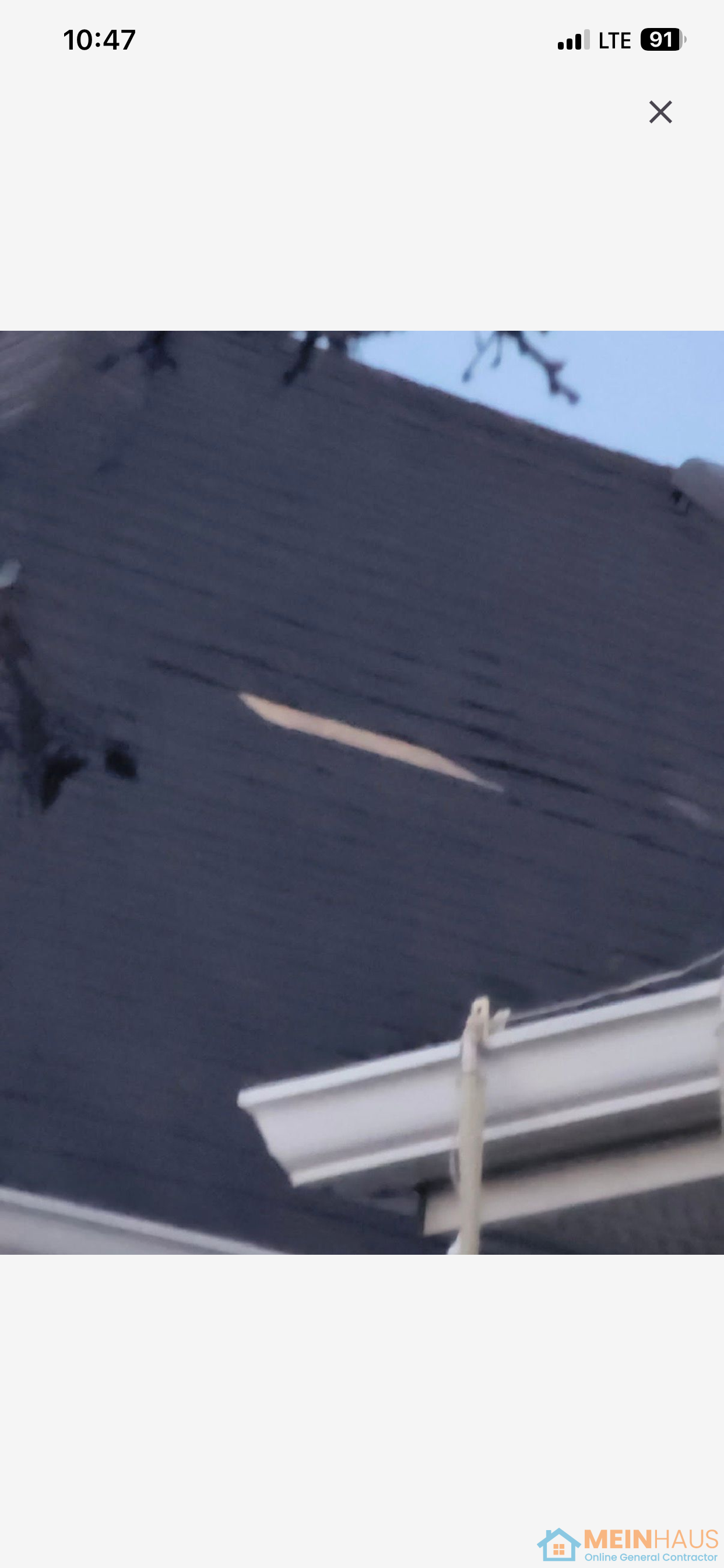 Roof Repair and Room Painting — before