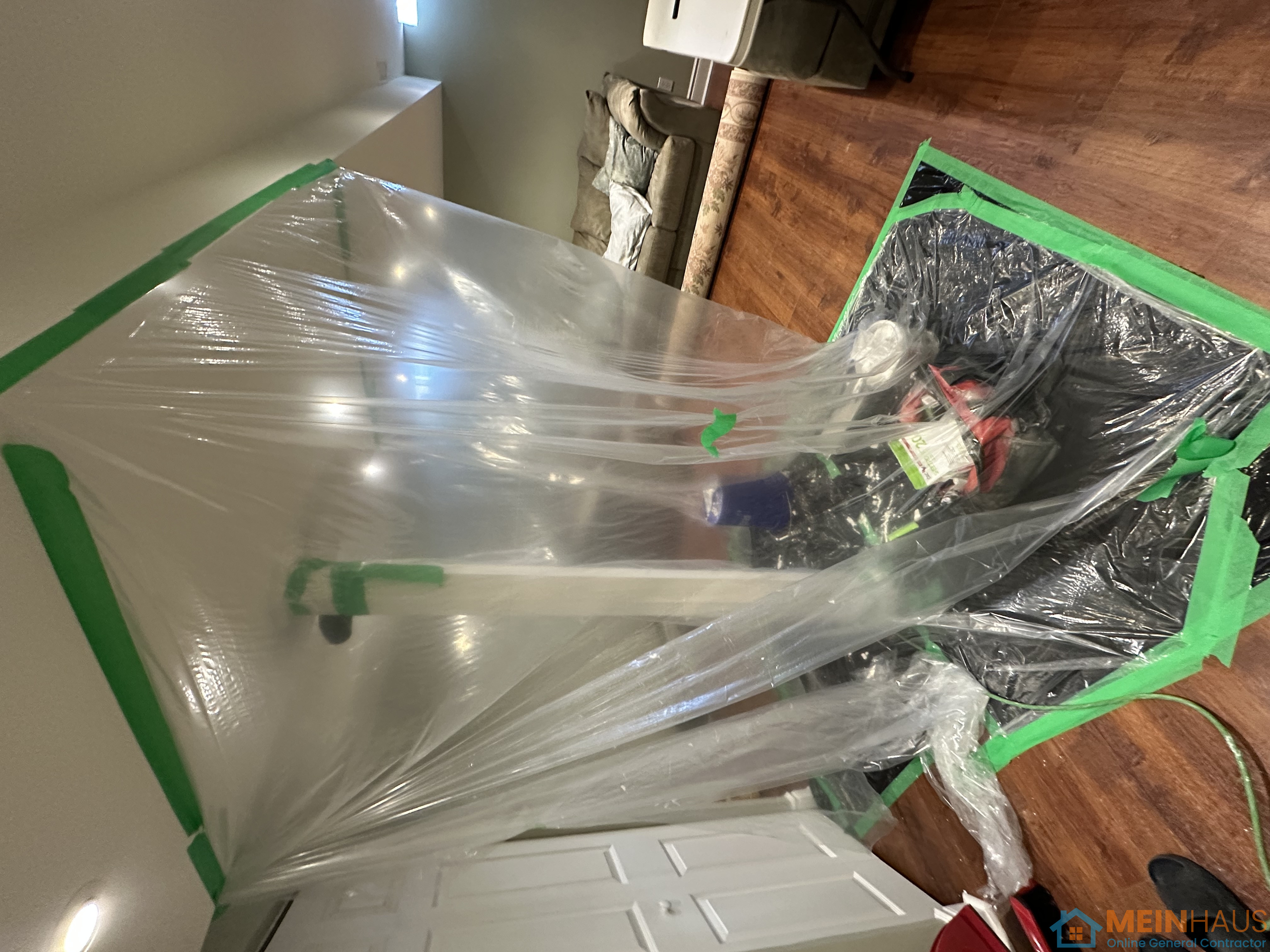 Water damage repair (Basement ceiling) - Barrie, Ontario project photo