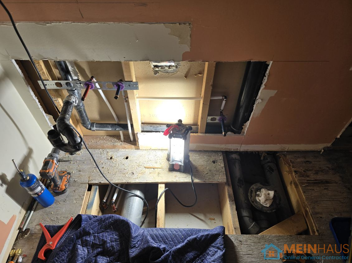 Plumbing — Pickering, Ontario — before