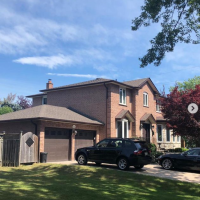 Exterior home painting — before