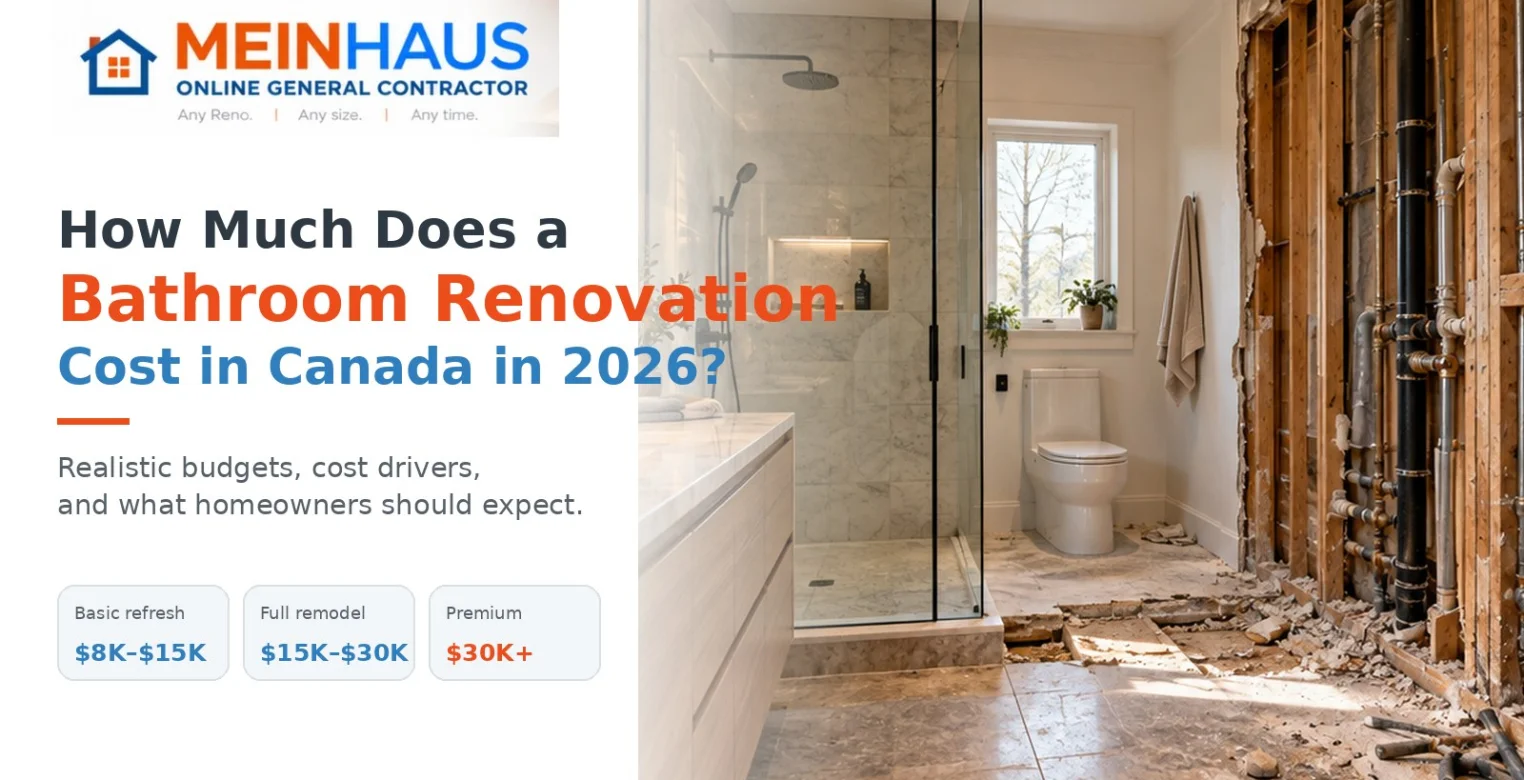 How Much Does a Bathroom Renovation Cost in Canada in 2026?