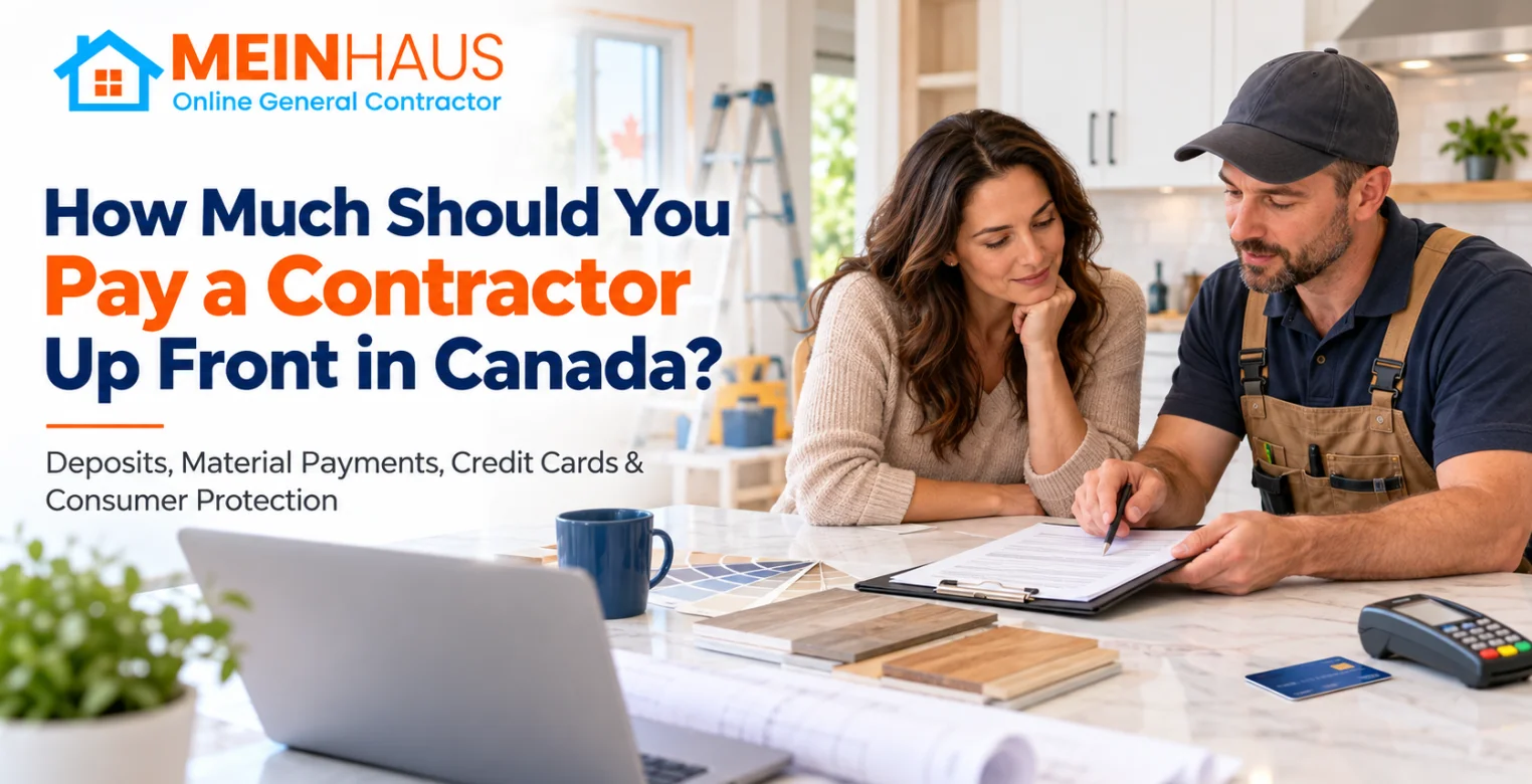 How Much Should You Pay a Contractor Up Front in Canada?