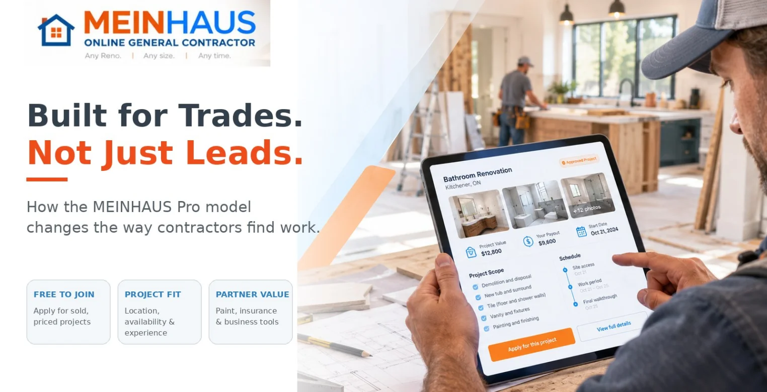 Built for Trades, Not Just Leads: How the MEINHAUS Pro Model Works