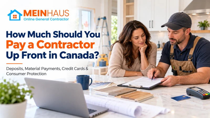 How Much Should You Pay a Contractor Up Front in Canada?