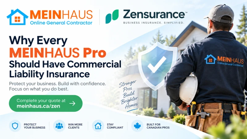 Every MEINHAUS Pro Should Carry Commercial Liability Insurance