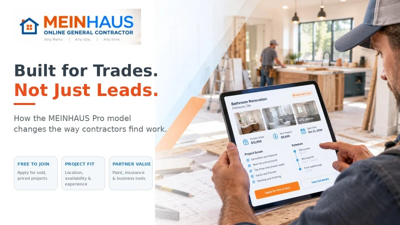 Built for Trades, Not Just Leads: How the MEINHAUS Pro Model Works