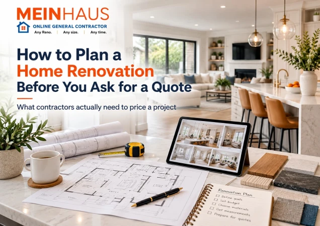 How to Plan a Home Renovation Before You Ask for a Quote